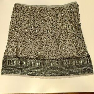 ✨BNWT✨ EMBELLISHED HAND BEADED SEQUINNED ZARA MINI SKIRT SIZE M